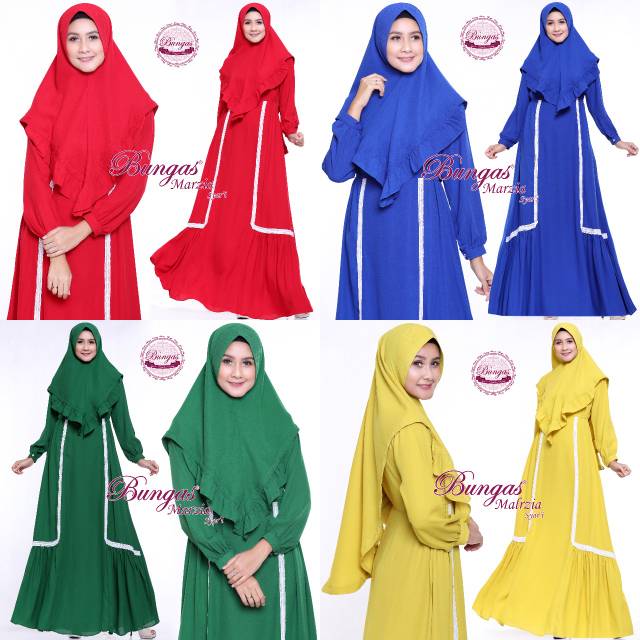 Marzia Syari Set (dress+khimar) by bungas