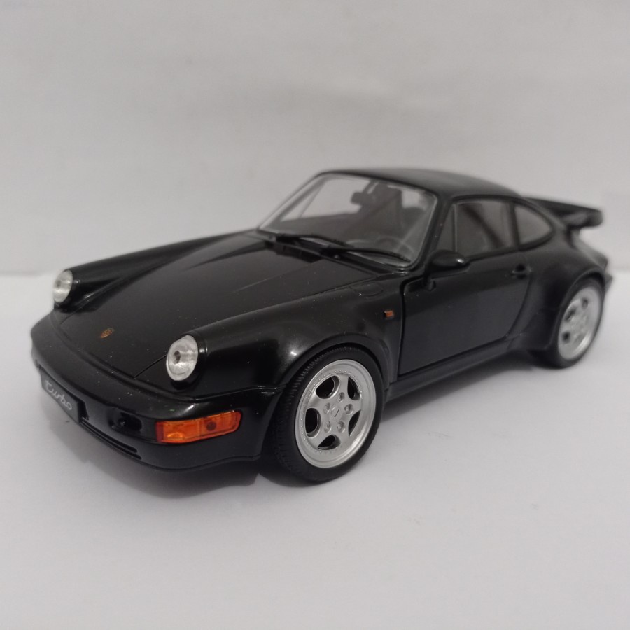 Diecast Porsche 964 turbo Welly 1:24 mobil mainan koleksi pajangan murah