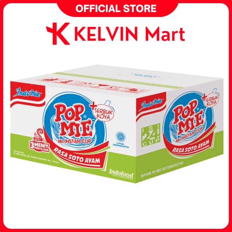 

Pop Mie Mi Instan Soto Ayam Cup 75g x 24pcs | KELVIN Mart