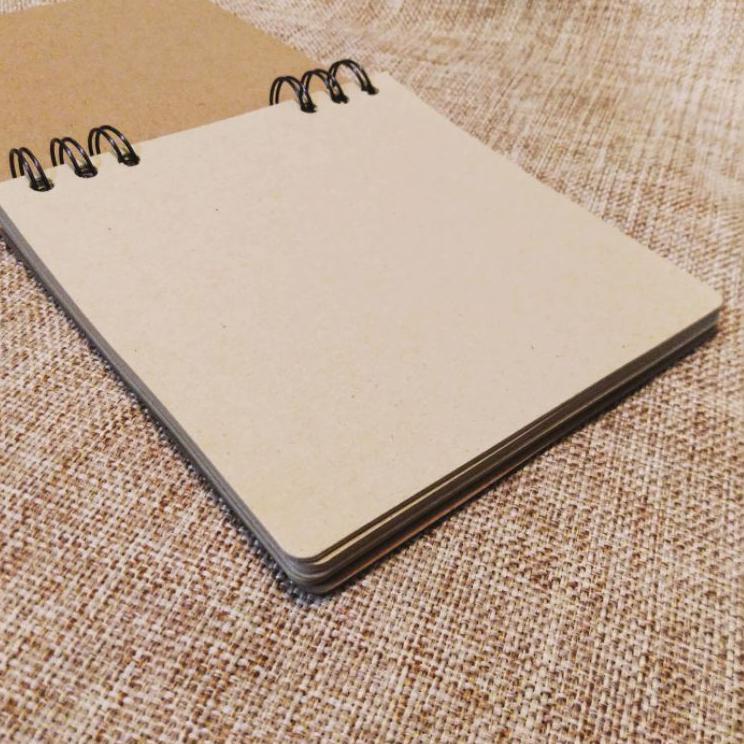 

(Terbaru) Blank Kraft Notebook (S) 14,5cmx14cm DP053 - Buku Tulis Kosong Bahan Daur Ulang JNTerlaris