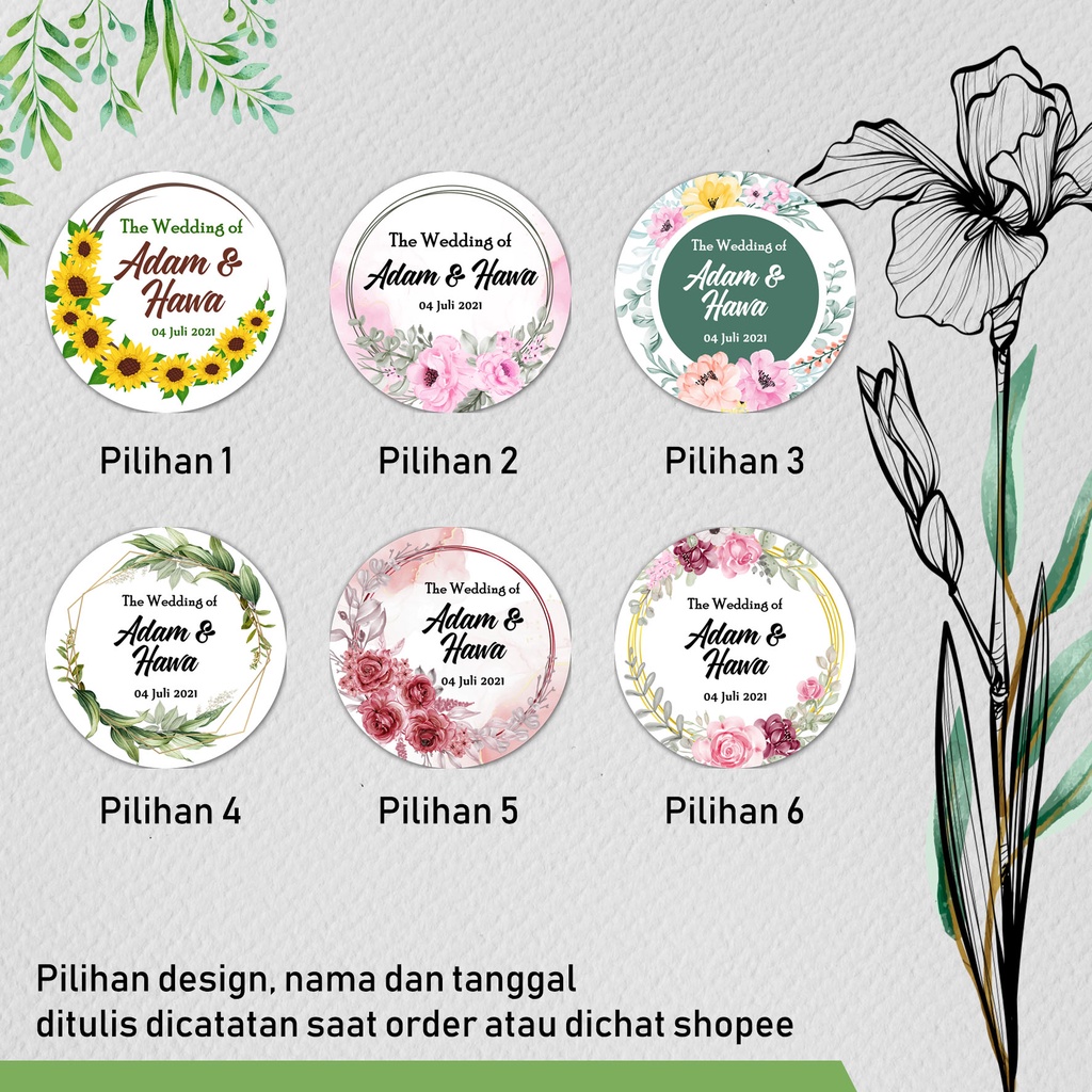 

150 pcs // Stiker ucapan terima kasih // stiker wedding // stiker thank you // adhan