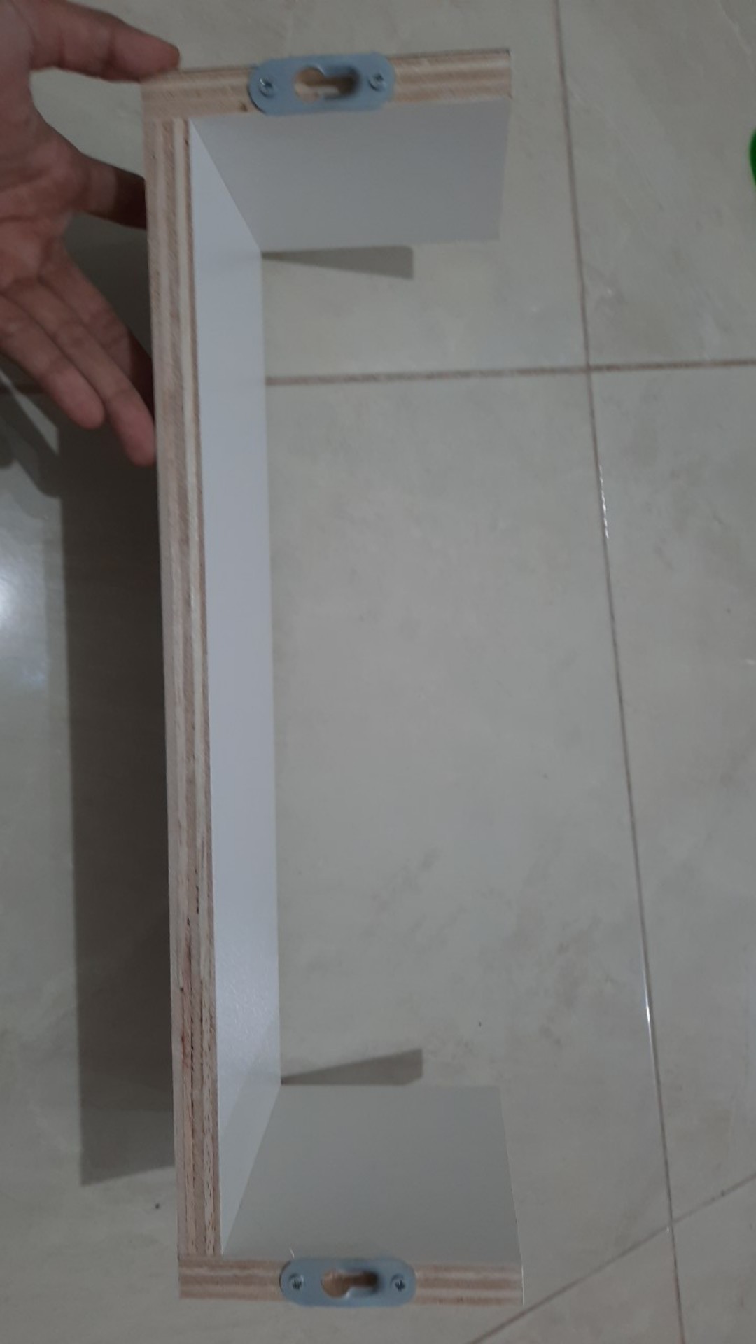 Rak Ambalan Dinding Model U Isi 2 Pcs Ukuran 40cm