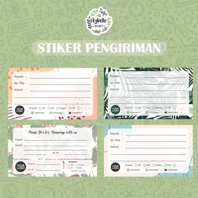 

Label Pengiriman Olshop / Stiker Pengiriman Olshop Custom Murah