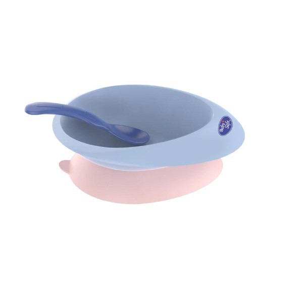 Mangkok Makan Bayi Anak Anti Tumpah / Anti Geser Baby Safe B354 Suction Bowl With Spoon/ Peralatan Makan Bayi