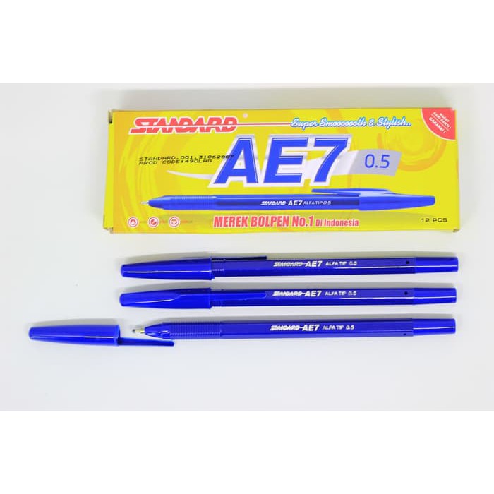 

Ballpoint Puplen 0.5 Standard AE7-Biru (Satuan)