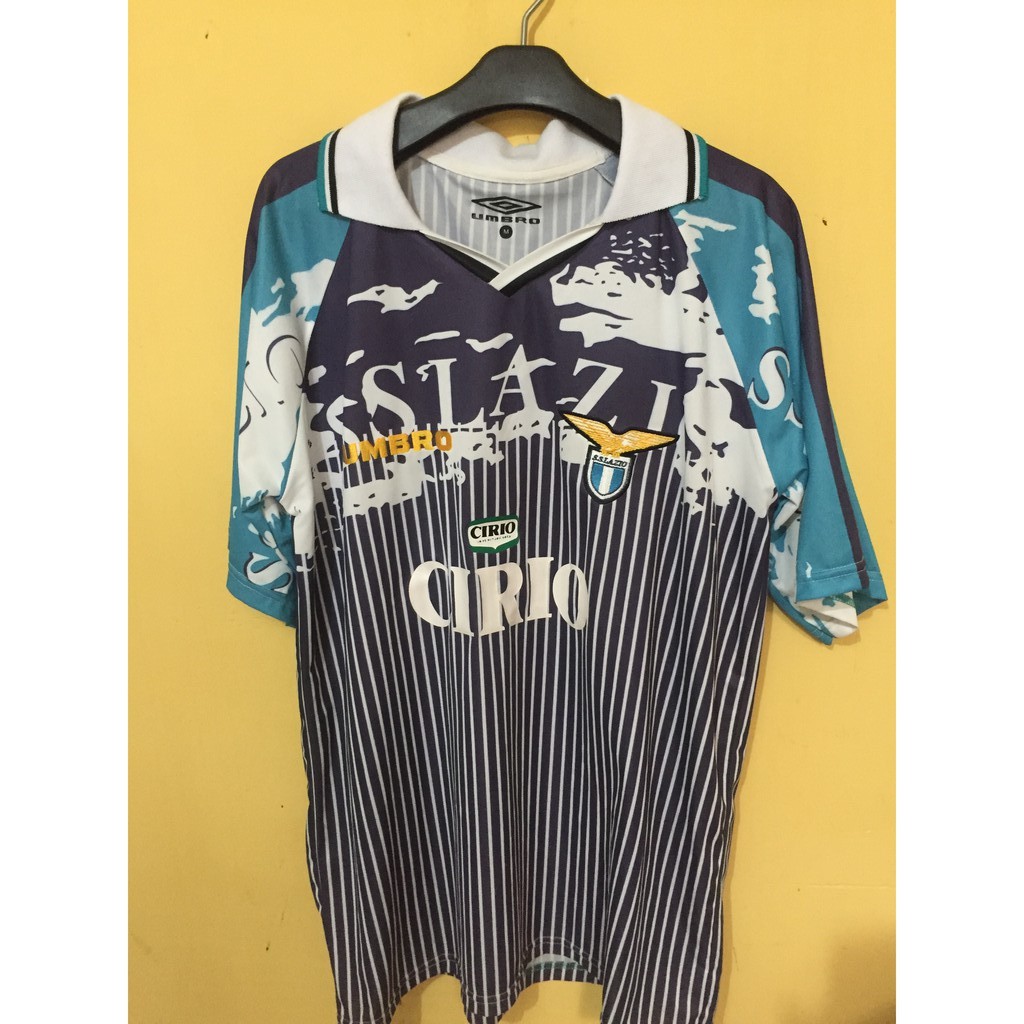 Jersey / Baju Bola Lazio 1996/1997 Away 3rd Classic Retro / Jadul Original