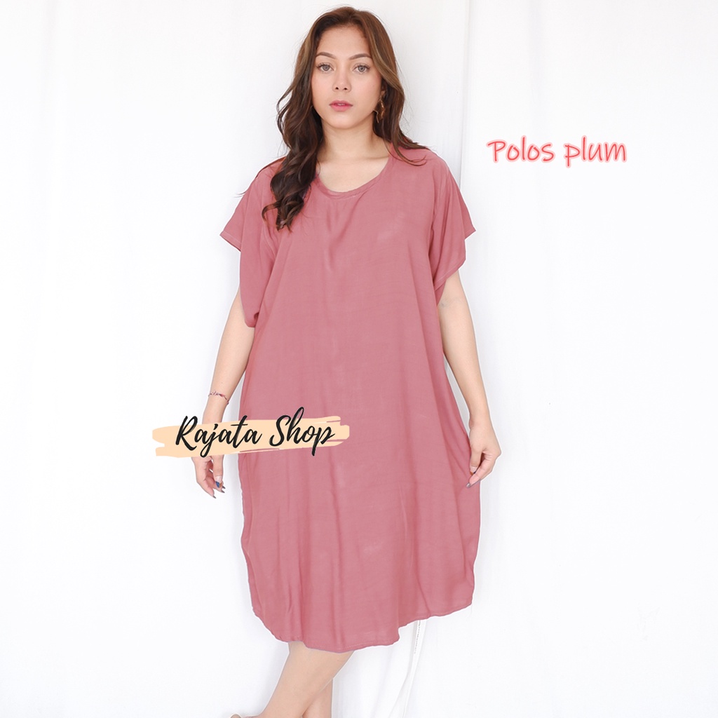 Daster Bali Dress Bali-DST POLOS PLUM
