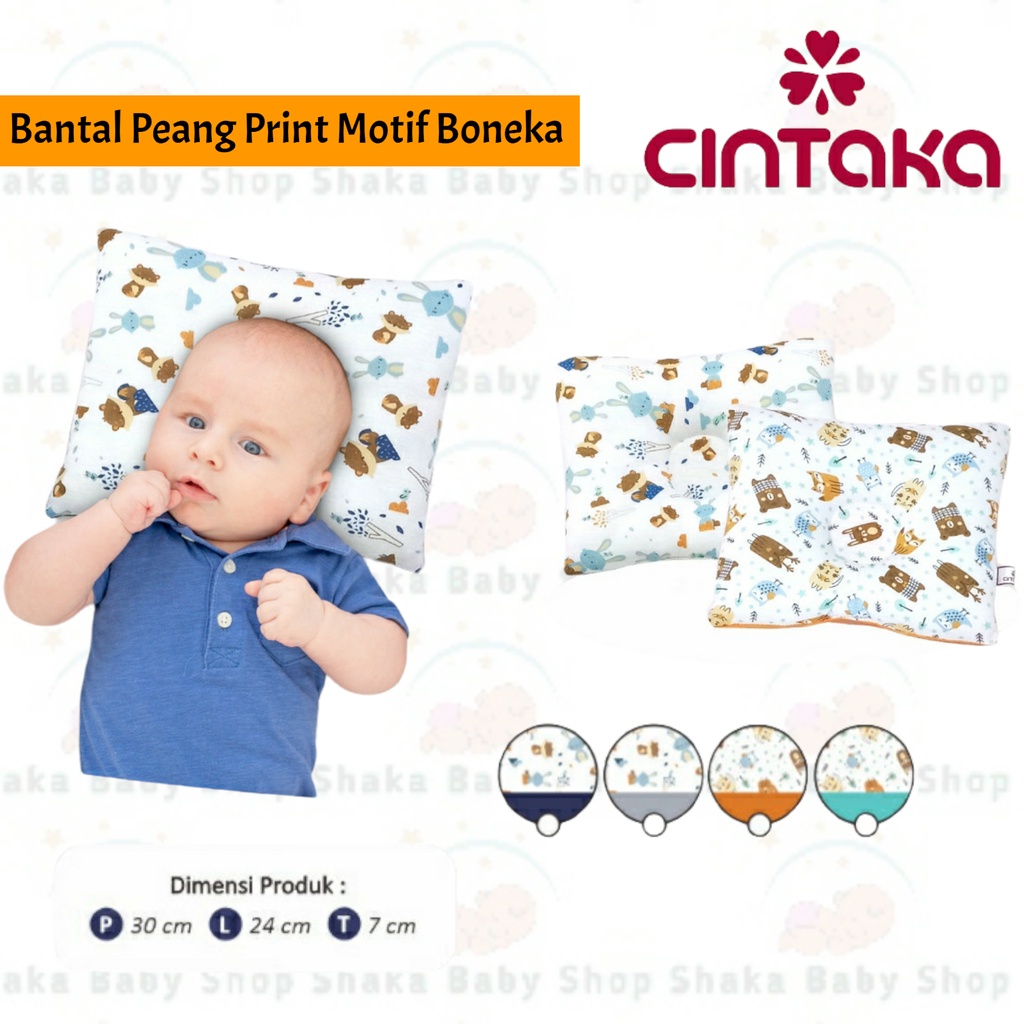 Cintaka Bantal Peang Print / Bantal Peang Bayi Baru Lahir