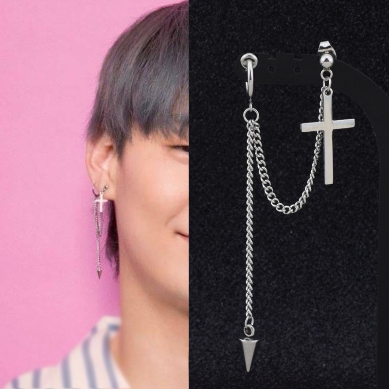 Anting Rantai Multilayer Bahan Baja Untuk Pria Dan Wanita