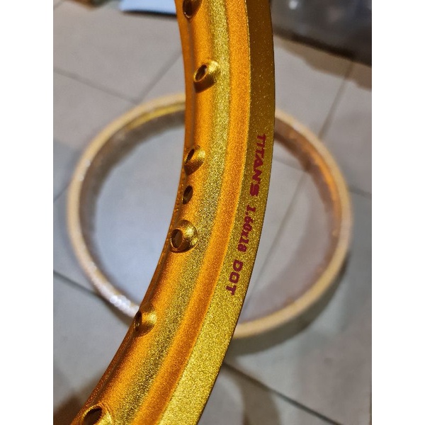 Velg Titans Excel Kulit Jeruk Gold rim 1.60x18