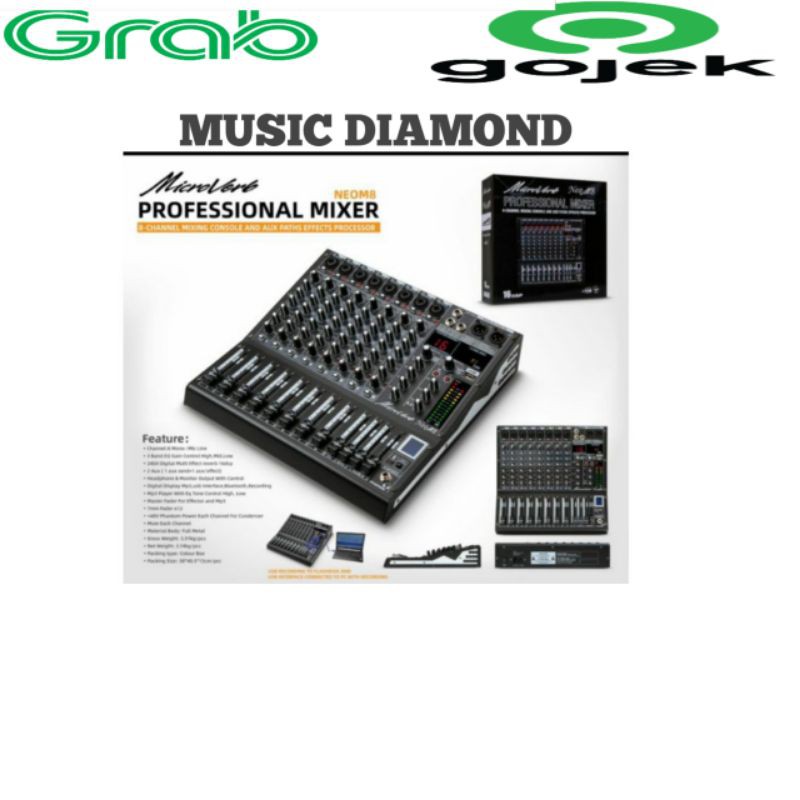 Mixer MICROVERB NEO M8( 8CHANNEL ) ORYGINAL