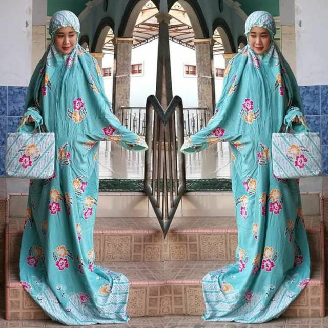 MUKENA TERUSAN BATIK CAP PEKALONGAN