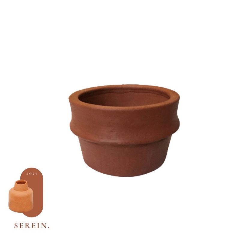 Pot Gerabah Sukulen D14 Tanah Liat / Pot Teracotta Kaktus Natural