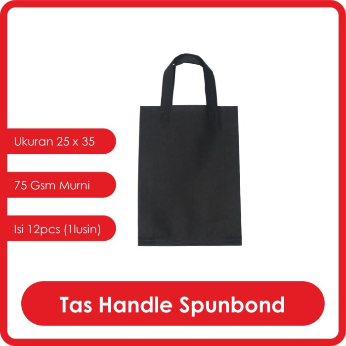 

NEW TAS SPUNBOND HANDLE uk 25X35 / Goodie Bag / Tas Belanja Murah