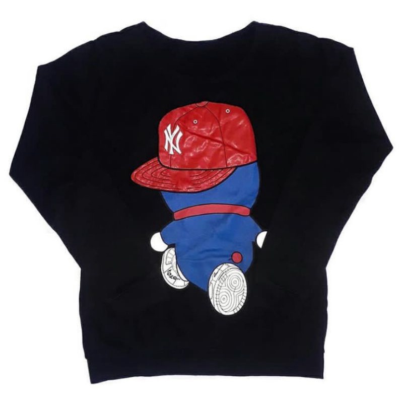Sweatshirt Wanita Doraemon Hitam Second