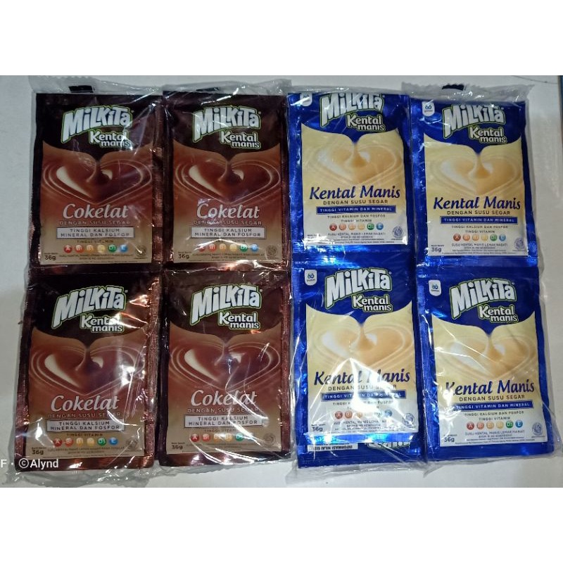 Milkita kental manis coklat putih mix 4 renceng