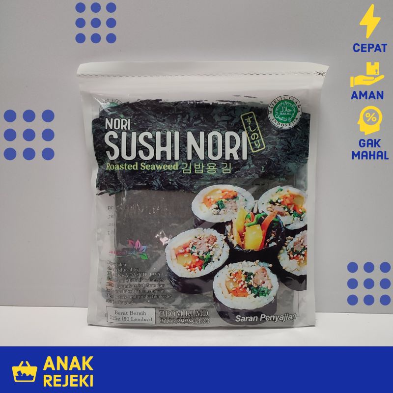 

Sushi Nori Gold 50 lembar - Rumput Laut Seaweed Kimbap Java Halal MUI