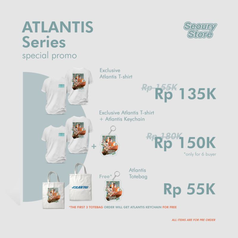SHINee Atlantis Series T-SHIRT / Kaos SHINee