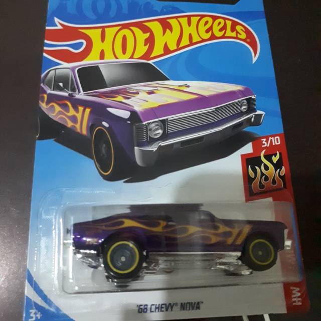 hot wheels 68 chevy nova super treasure hunt