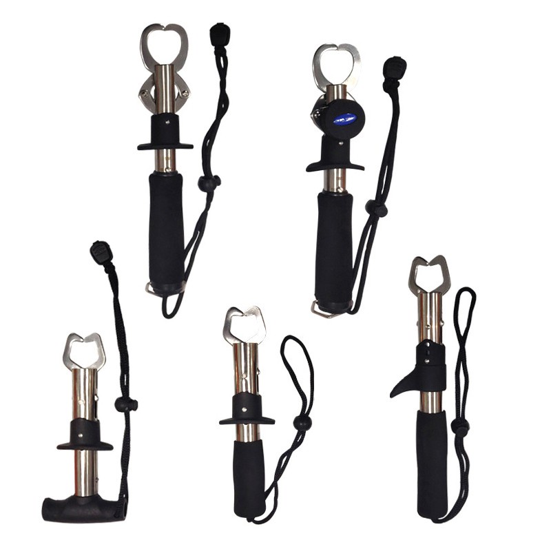 1pc Alat Penjepit Bibir Ikan Portable Bahan Stainless Steel Untuk Memancing