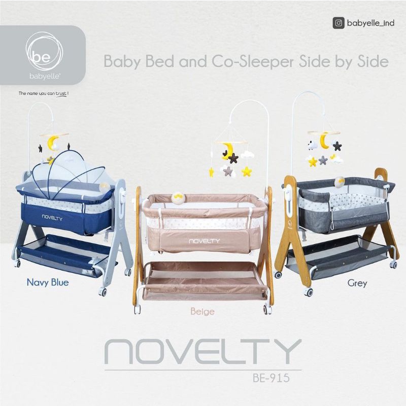 BOX BAYI BABYELLE NOVELTY BE 915 BABY BED DAN CO SLEEPER SIDE BY SIDE | BOX BAYI BABY ELLE | KASUR B