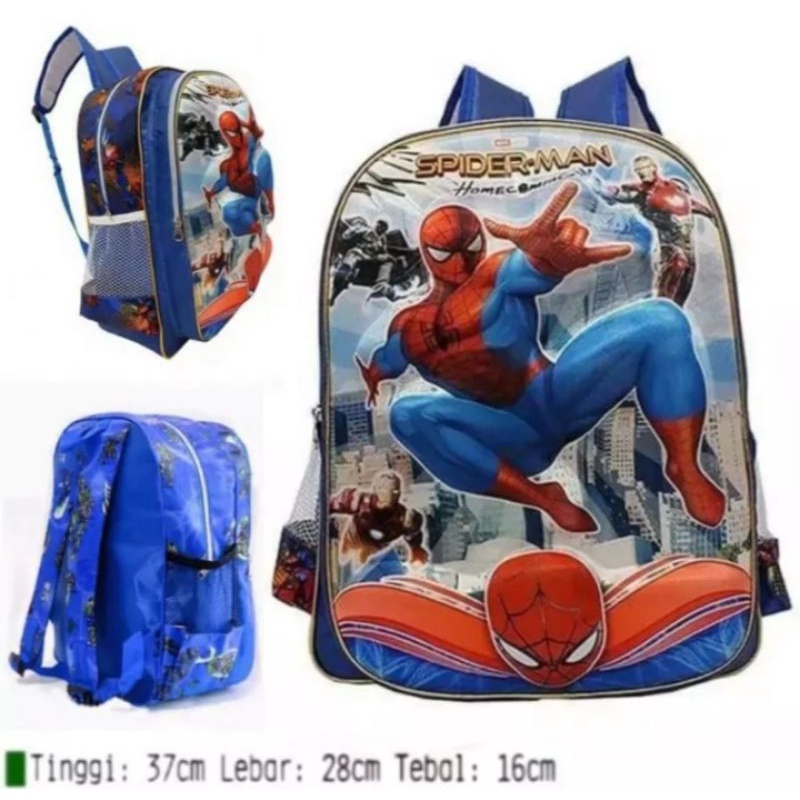 TAS RANSEL ANAK LAKI LAKI/COWO SD-TK SPIDERMAN EMBOS 3D,MURAH MERIAH BERKUALITAS