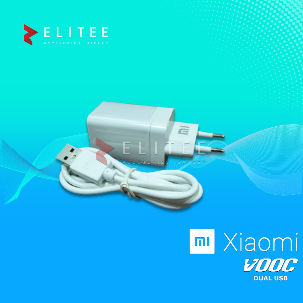 CHARGER BRANDED VOOC FAST CHARGING 2.A 2Ampere 2USB Ori 99%