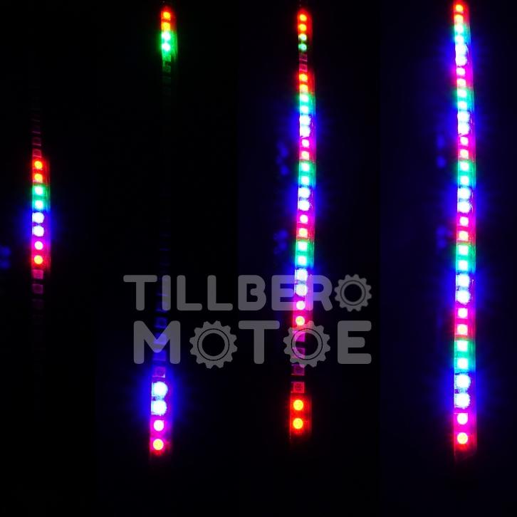 Terbaik Lampu Variasi Motor LED DRL Elastis Kedip - running otomatis / Lampu Alis DRL Motor Universa