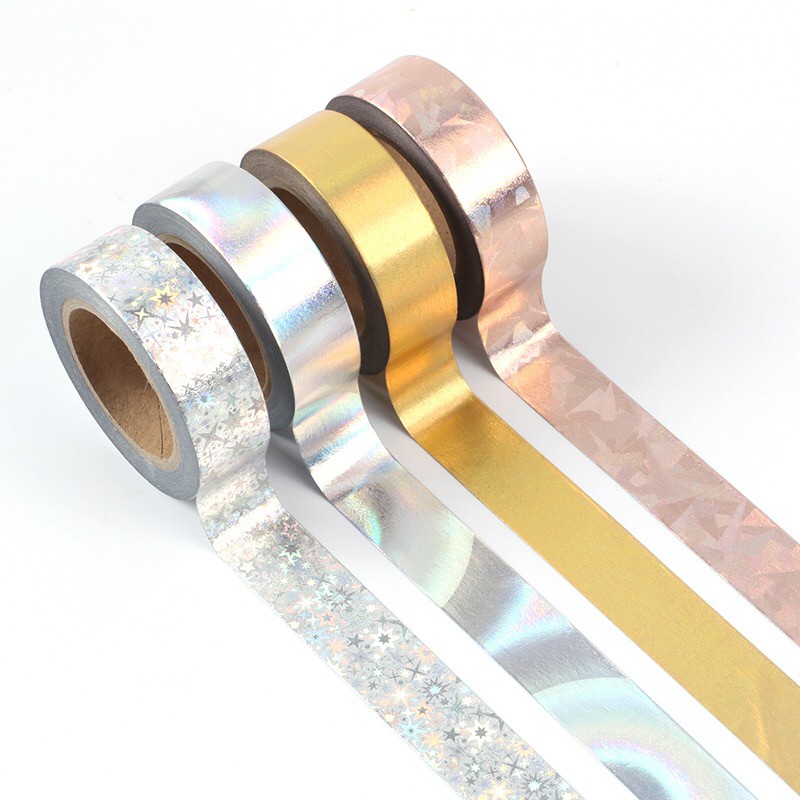 

LASER HOLOGRAPHIC FOIL WASHI TAPE - SELOTIP DEKORASI PESTA