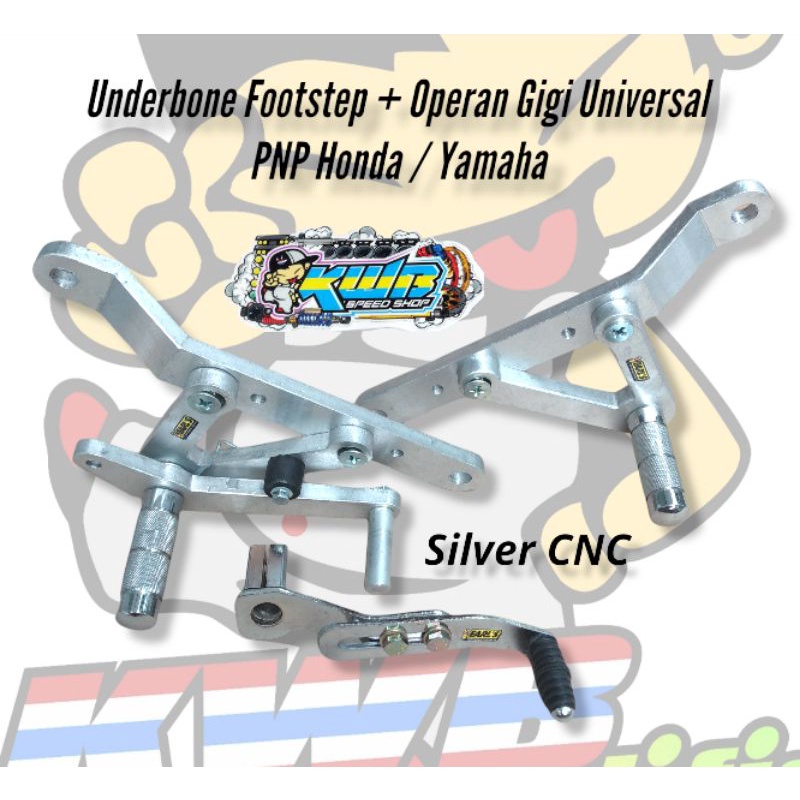 Underbone Universal underbon footstep racing drag roderace herex sleep engine underbon set perseneling operan gigi universal Honda Yamaha Suzuki CBR CB Megapro dll