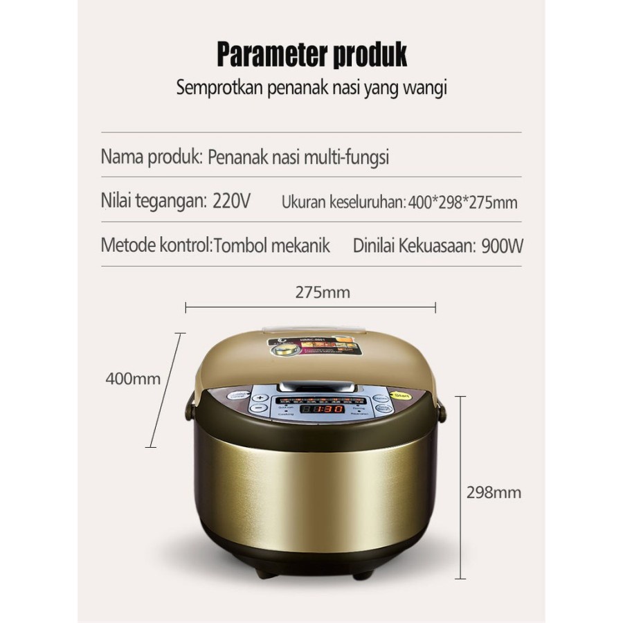 *{COD}** RICECOOKER MULTIFUNGSI 2L//PENANAL DIGITAL NASI