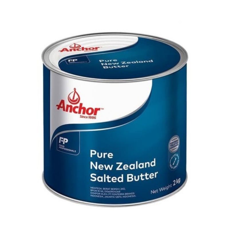 

ANCHOR BUTTER SALTED(ASIN)KEMASAN KALENG 2KG