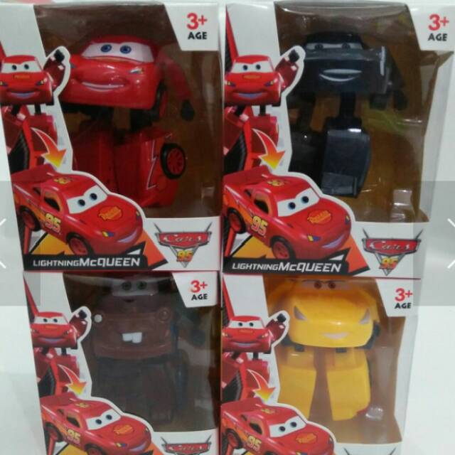 Mainan Anak Robot Cars Lighting Mcqueen