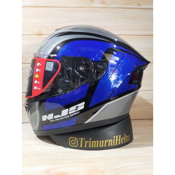 NJS Zx-1 tricolor blue-silver glossy