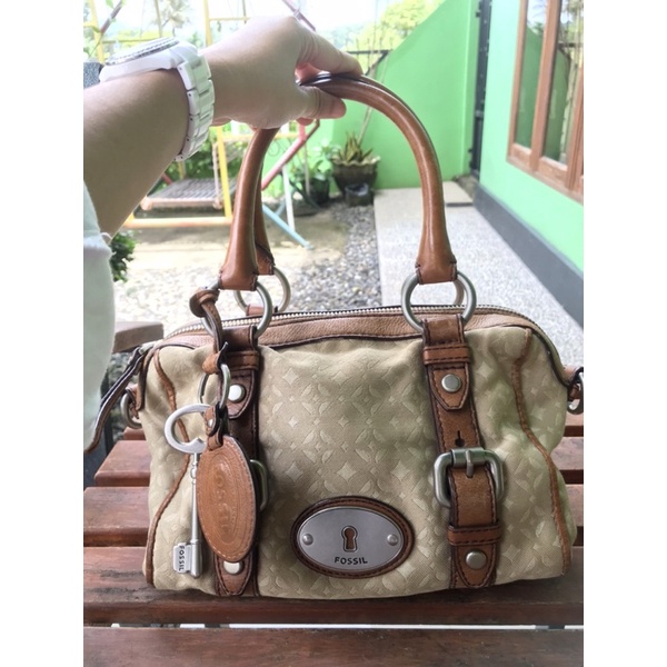 Preloved Tas Fossil Maddox Pecan
