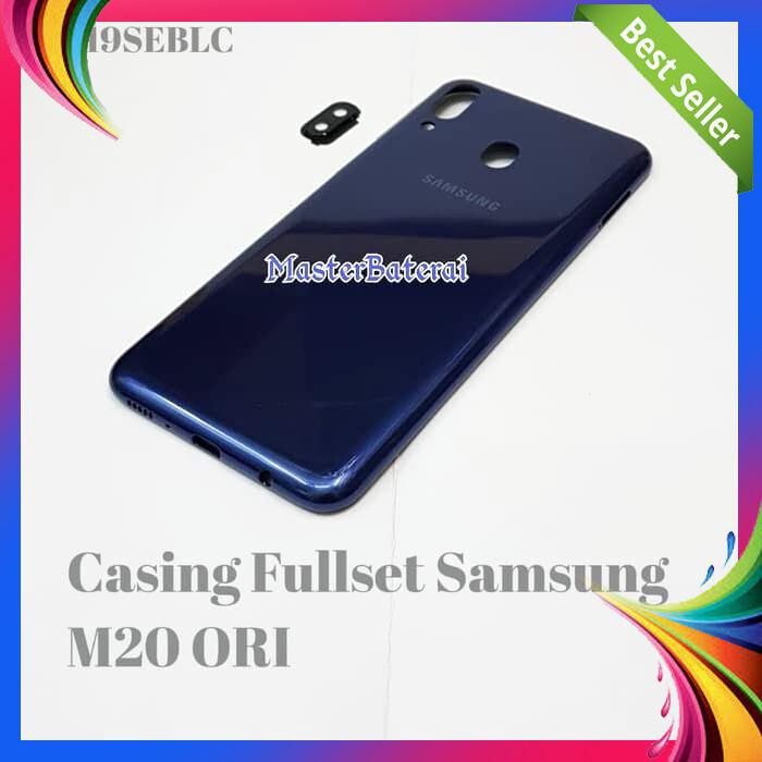 CASING SAMSUNG M20 KESING HOUSING SAMSUNG M 20 ORI HITAM