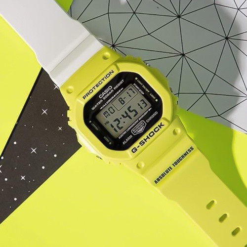 Casio Watch Tokyo Olympics Cooperation Bright Yellow Trendy Waterproof Sports Watch DW-5600TGA-9PR