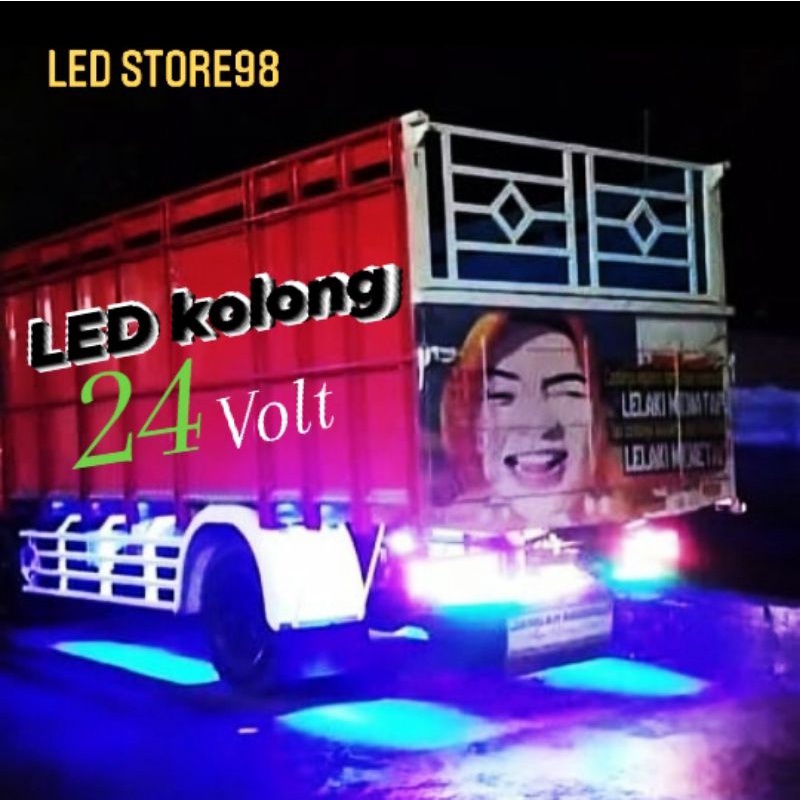 LAMPU LED KOLONG TRUK/BUS 9 MATA 24 VOLT