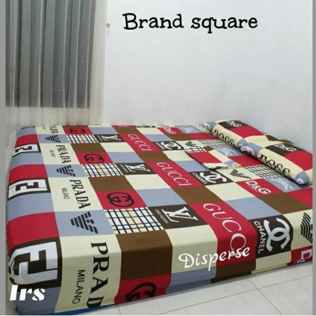 Sprei Prada Brand Square Ukuran 160x200