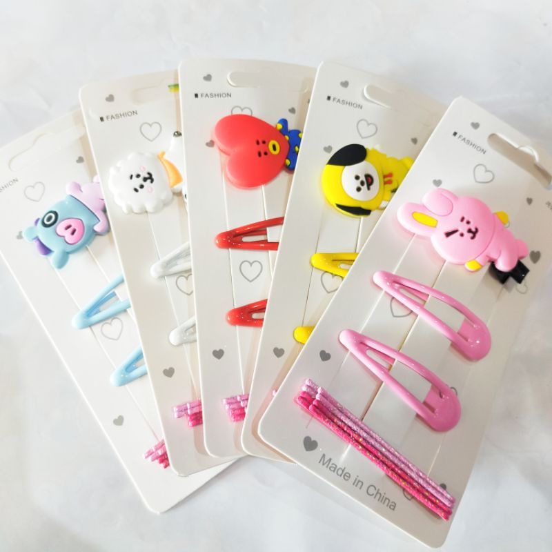 jepit rambut set anak karakter / jepit set