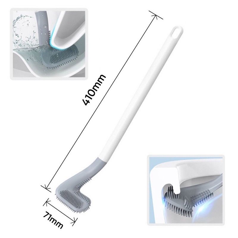 MM-182 Sikat Silikon Untuk WC Kamar Mandi Toilet Kloset / Brush Toilet Golf Silicone