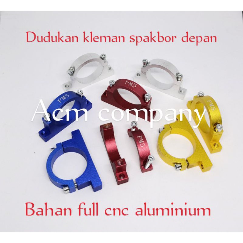 Kleman spakbor cnc / Breket dudukan Kleman spakbor shock Depan Universal