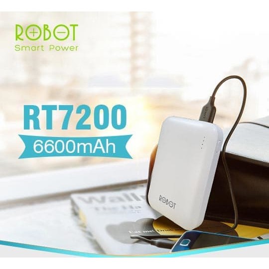Powerbank Robot Rt7200 6600 Mah "Dual Output" Original 100%