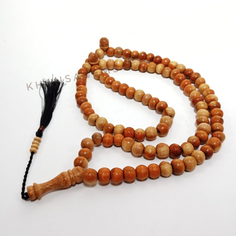 TASBIH ORIGINAL KAYU SECANG EKSLUSIF DIM 8MM ISI 99 BUTIR PERLENGKAPAN IBADAH DZIKIR FASHION MUSLIM