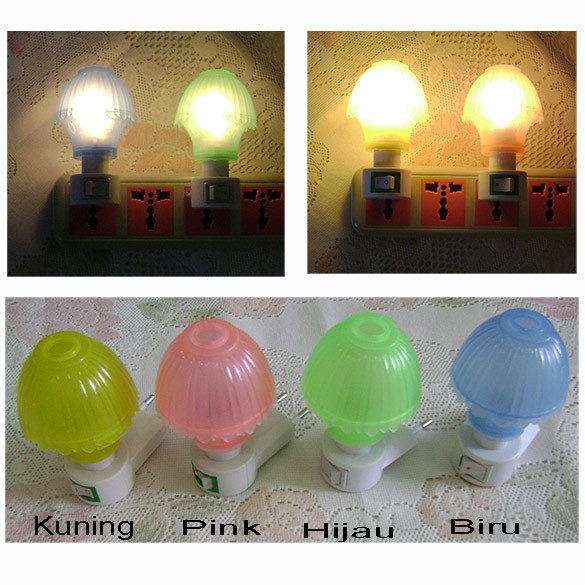 Lampu Tidur Malam Model Jamur Lucu Hias Cantik 5W 5 watt 5watt Warna Random