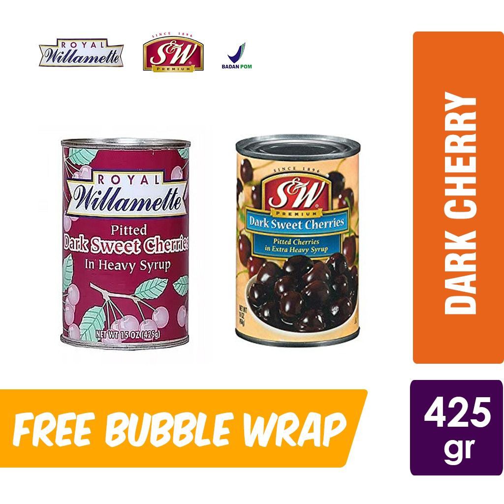 

Buah Cherry Hitam Manis / Dark Sweet Cherries (Kaleng 425-439 gr)