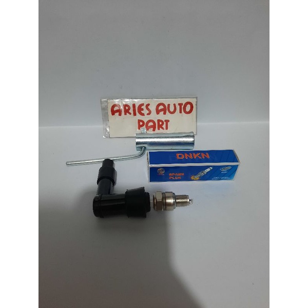 PAKET HEMAT BUSI+TUTUP BUSI+KUNCI BUSI (3 IN 1) GRAND SUPRA LEGENDA PRIMA SUPRA XX SUPRA FIT SUPRA F