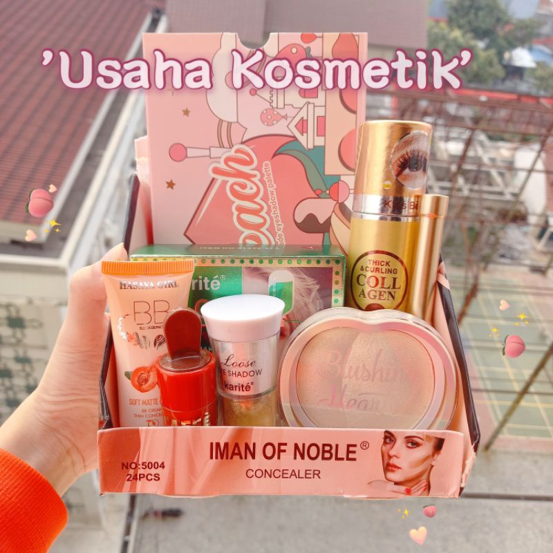 PAKET 8 IN 1 MAKEUP PEACH USAHA TERMURAH BEST PRODUCT