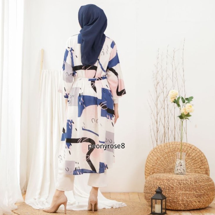 Shaina Abstrak - TUNIK MUSLIM JUMBO BUMIL BUSUI RAYON LEBARAN