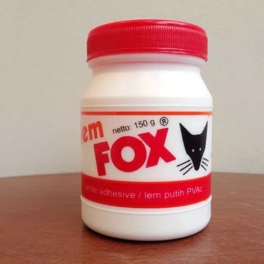 FOX Lem Putih PVAc Untuk Kertas Kayu Isi 150 gr